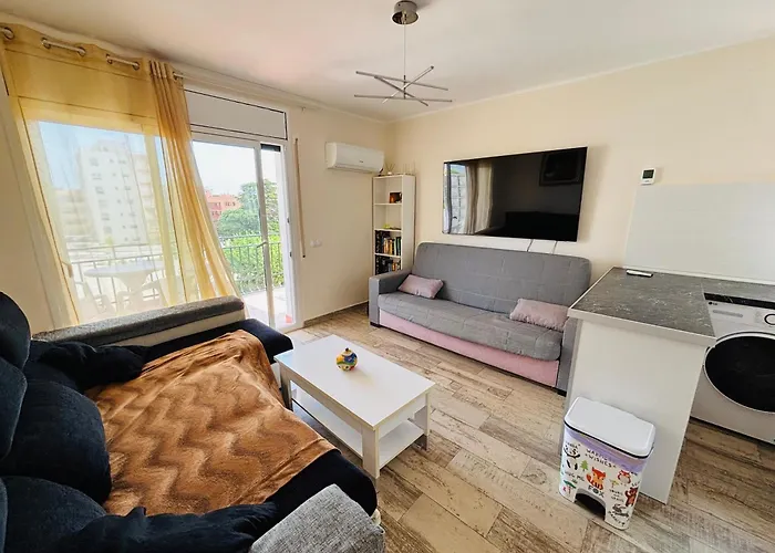 Sea View With 65 Inch Tv Appartement Mont-roig del Camp
